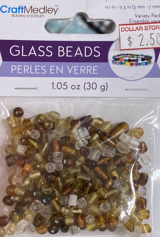 Glass Beads 1.05oz Variety pk Metallique