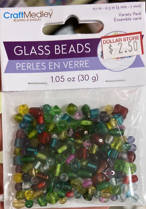 MultiCraft: Glass Beads 1.05oz Variety pk Glam Mix