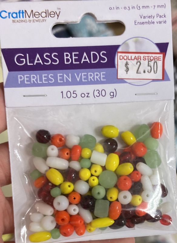 MultiCraft: Glass Beads 1.05oz Variety pk Tropicana