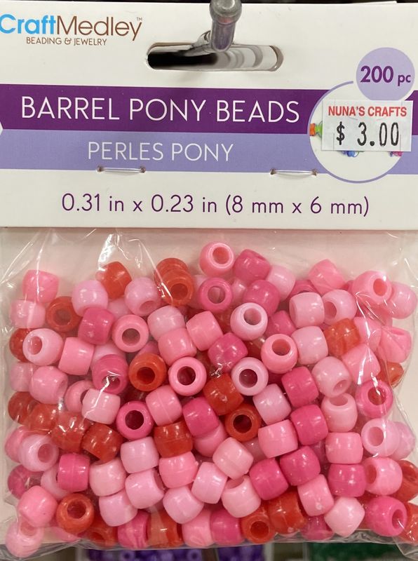 MultiCraft: Princess - Barrel Poney Beads 200pc