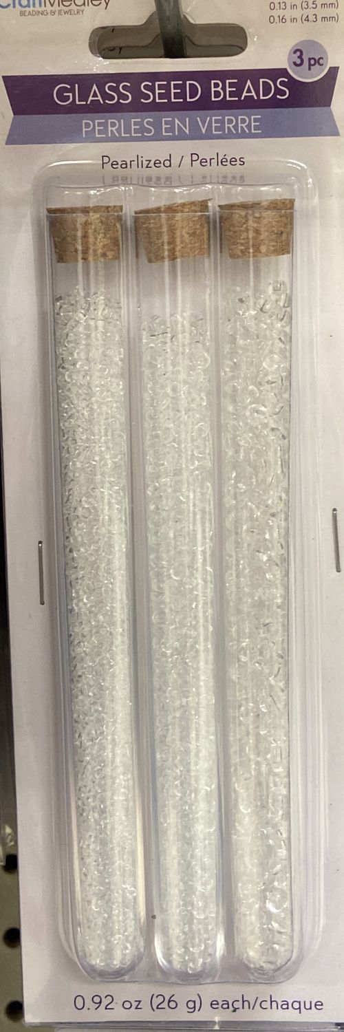 MultiCraft: Crystal Pearlized Glass Seed Beads (0.09/0.13/0.16)