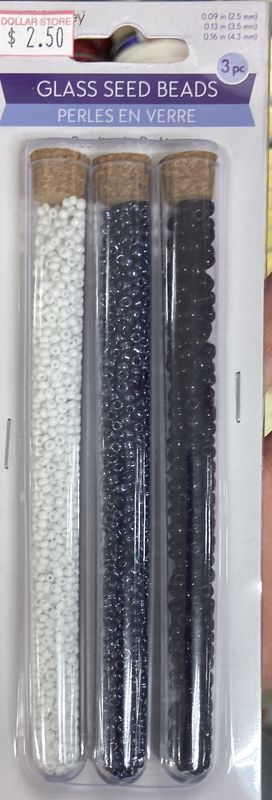 MultiCraft: Classic Opaque Pearlized Glass Seed Beads (0.09/0.13/0.16)