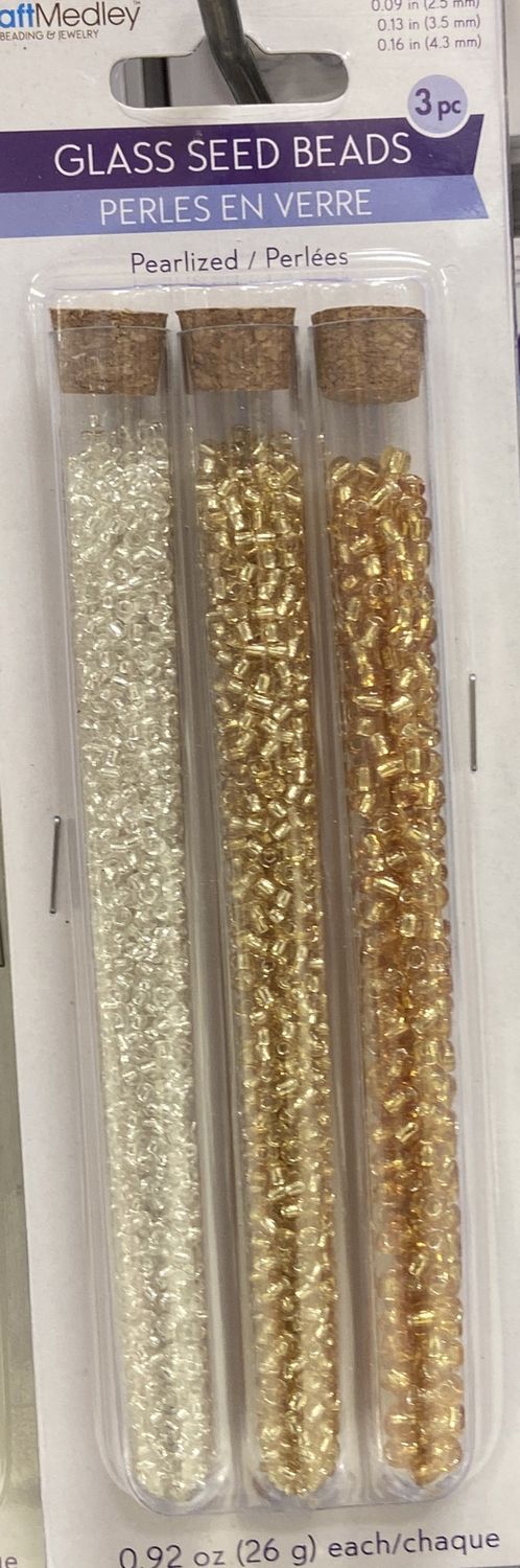 MultiCraft: Metallique Pearlized Glass Seed Beads (0.09/0.13/0.16)