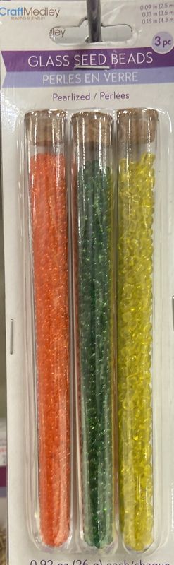 MultiCraft: Tropical Pearlized Glass Seed Beads (0.09/0.13/0.16)