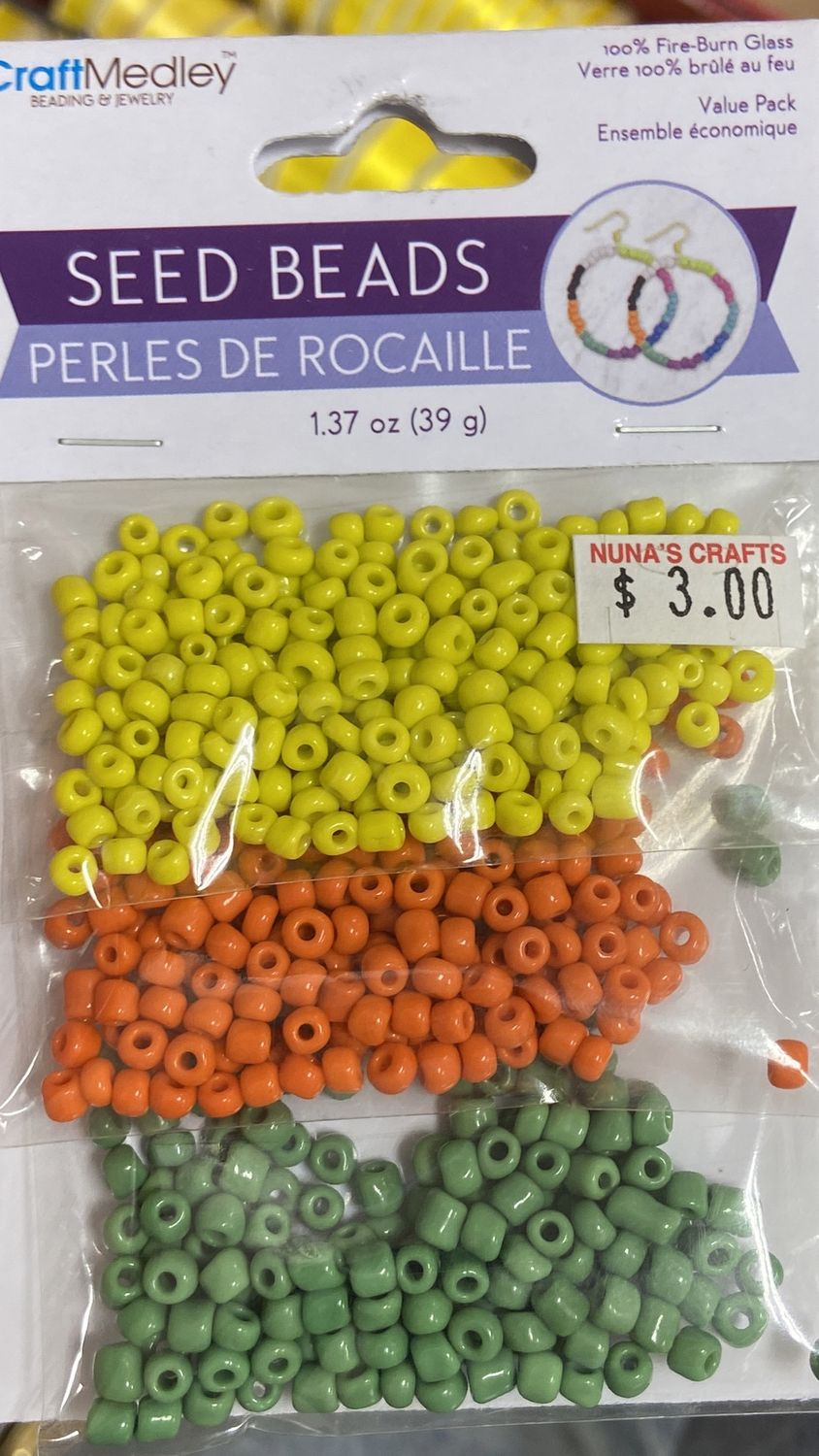 MultiCraft: Tropical - Seed Beads 1.37oz (39g)
