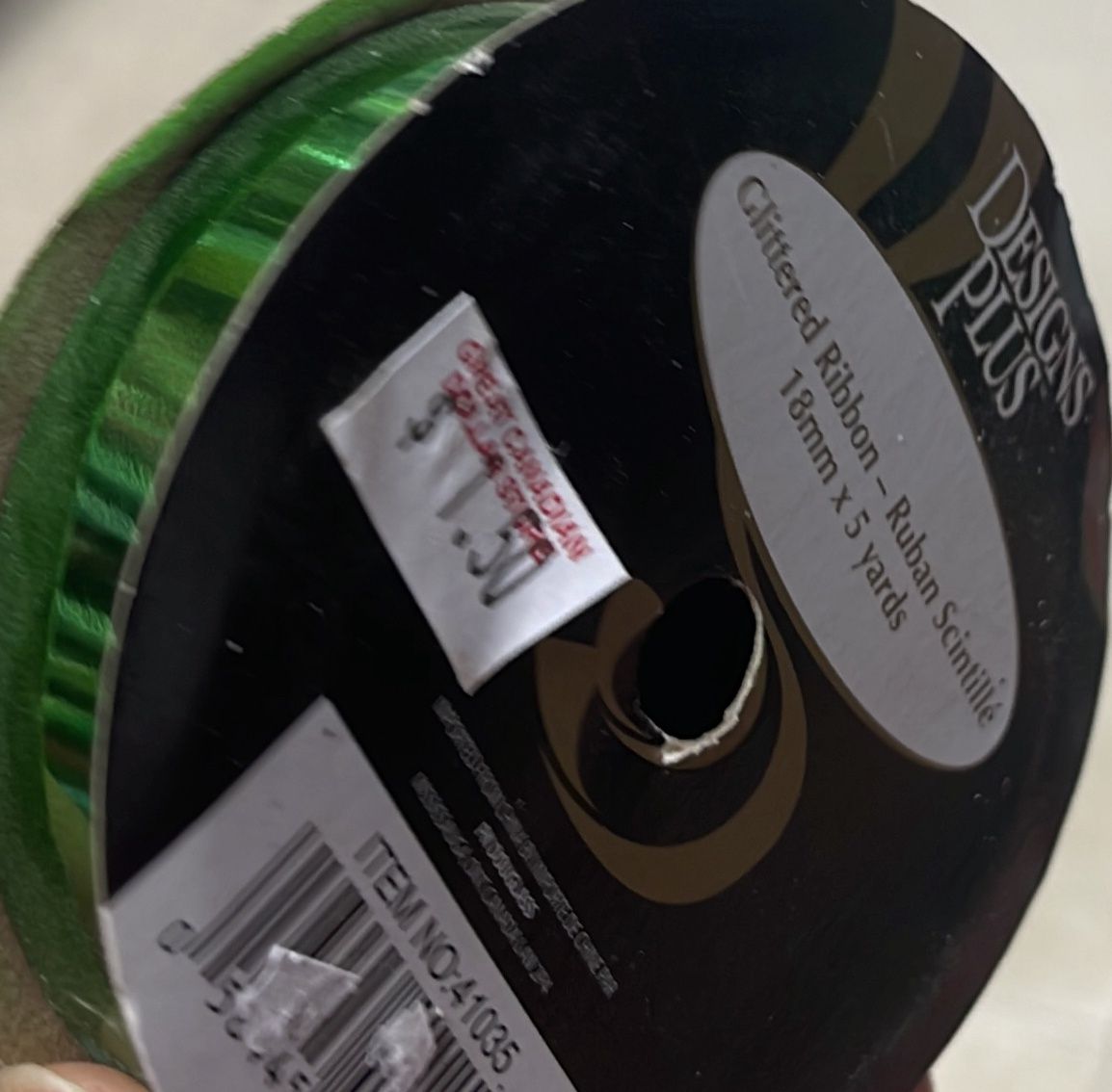 plain green ribbon