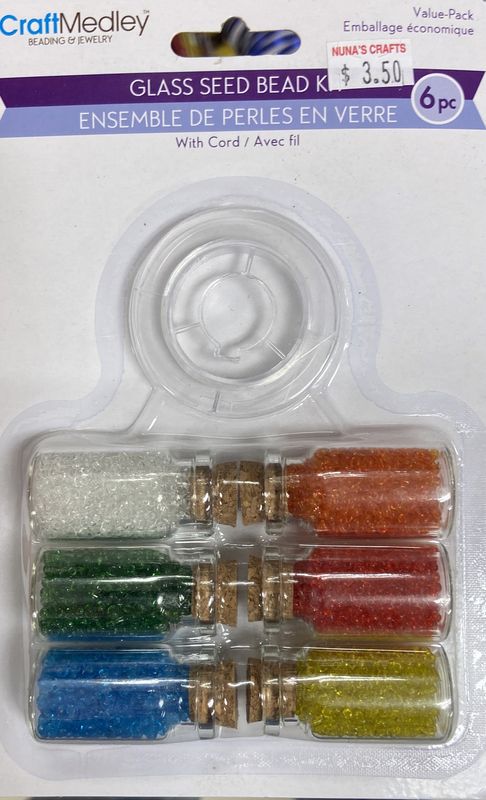 CraftMedley: Brights Glass Seed Bead Kit