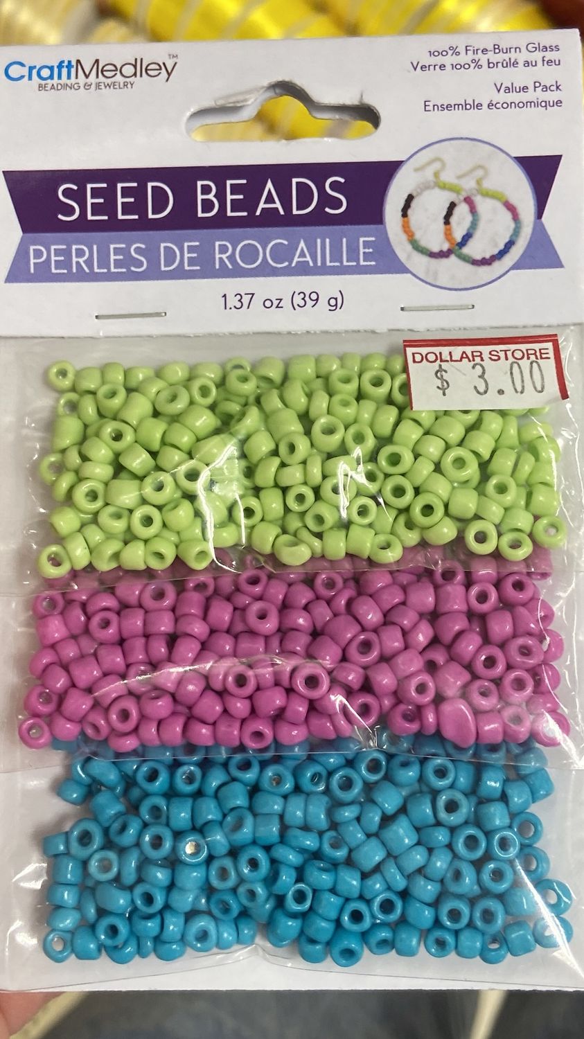 MultiCraft: Pastel - Seed Beads 1.37oz (39g)