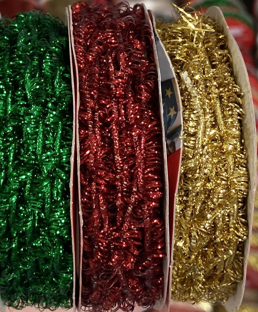 Santas Studio: Xmas Color Metallic Ribbons