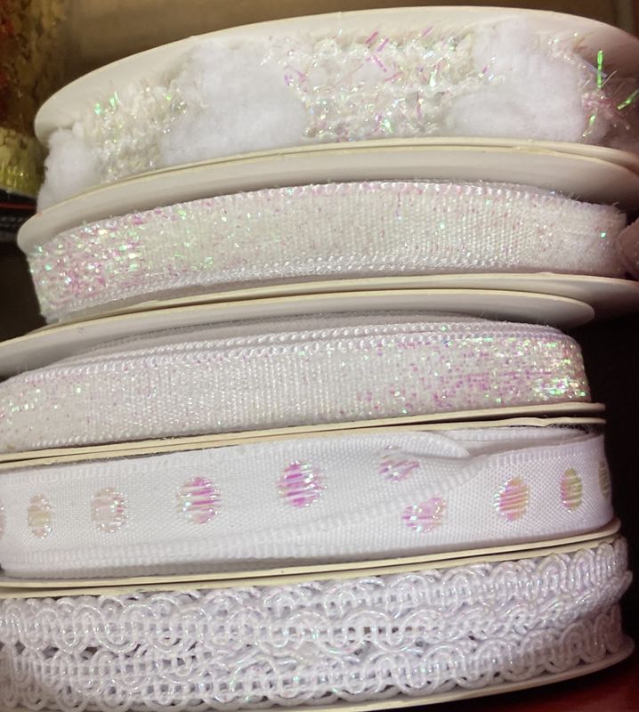 Asst. Styles White Ribbon - Snow 