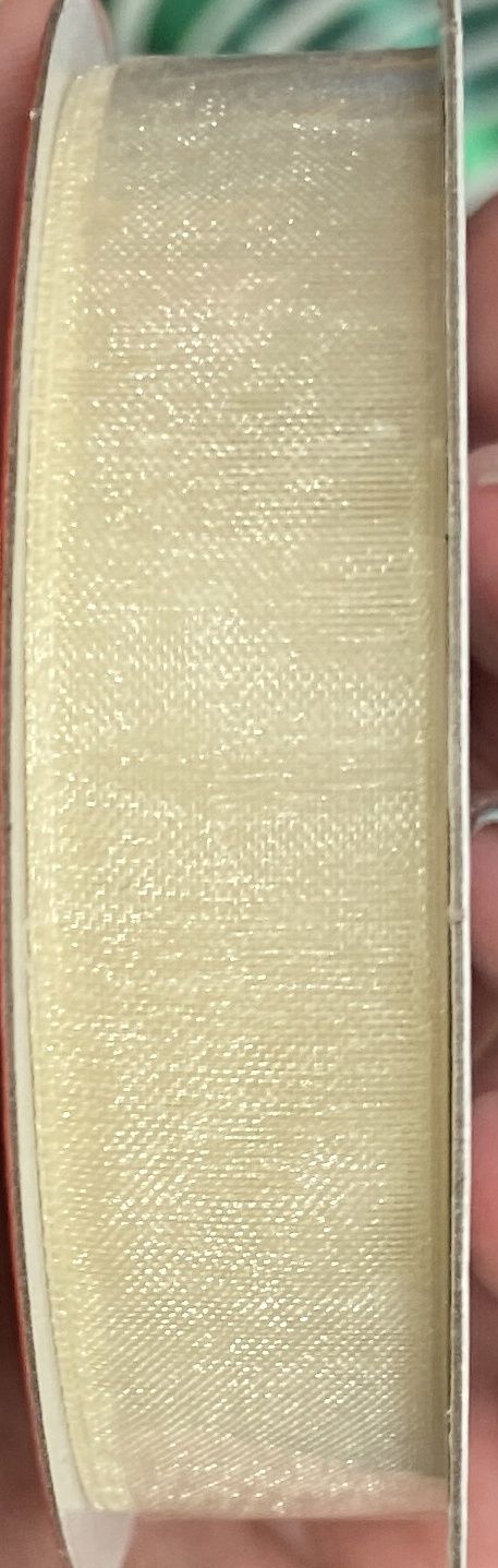 M.H.I #076452 Beige Mesh Ribbon