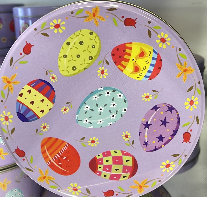 Easter eggs tin