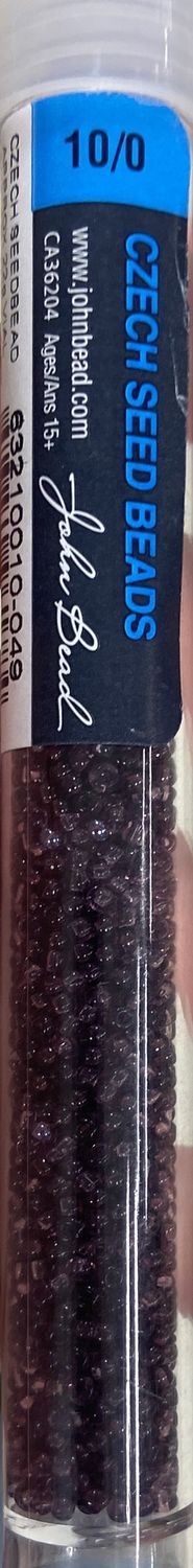 10/0 Czech Seed Beads Amethyst (63210010-049)