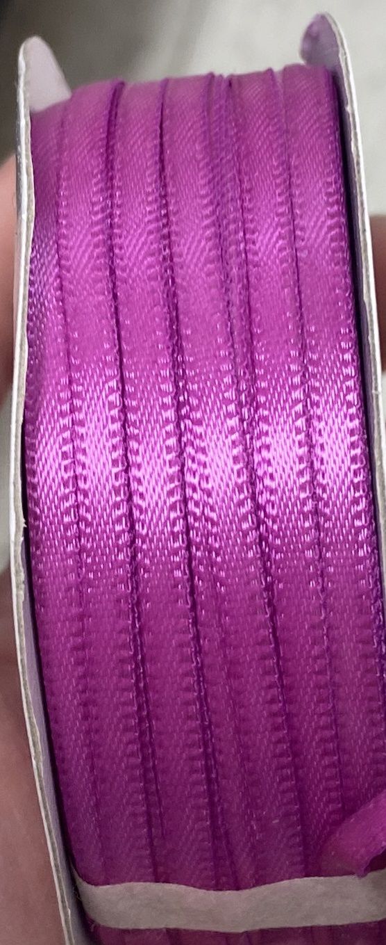 1/8&quot; Fuchsia Satin Ribbon