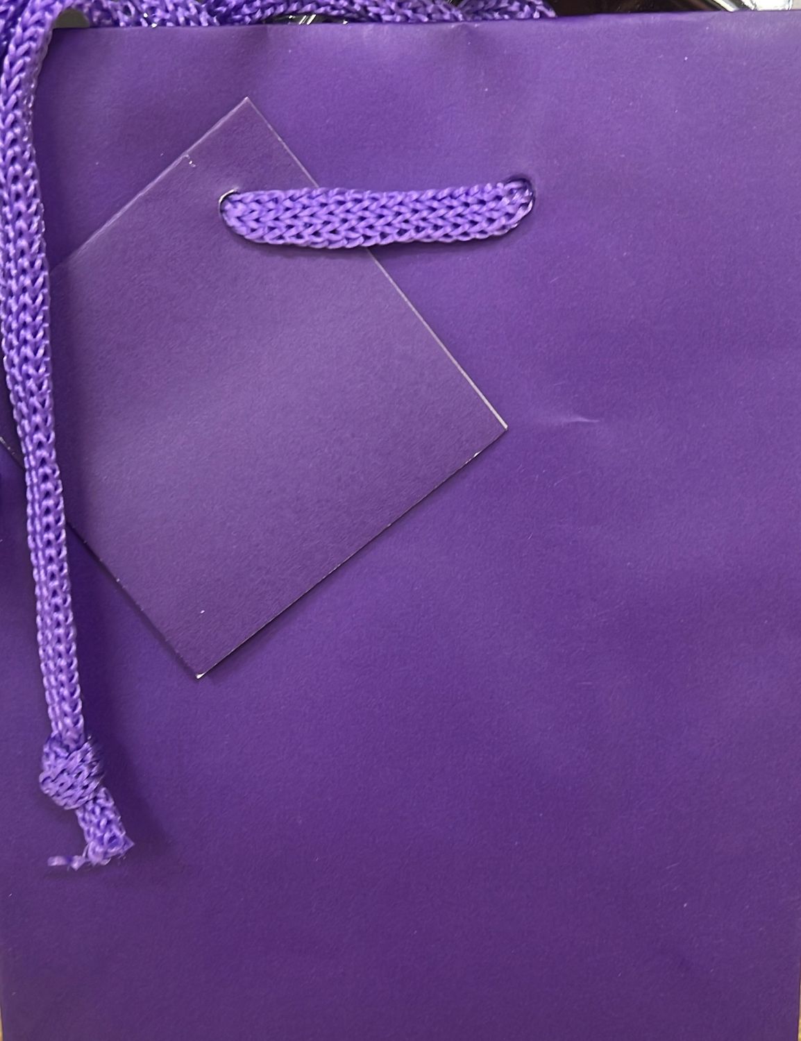 Siu&amp;Sons: Purple xxSmall Paper Gift Bag #77097