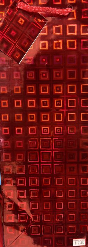 sparkly wine bottle gift bag