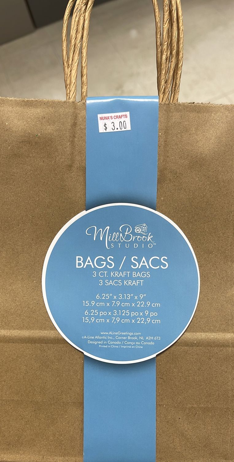 A-Line: 3x Kraft Bags #58900