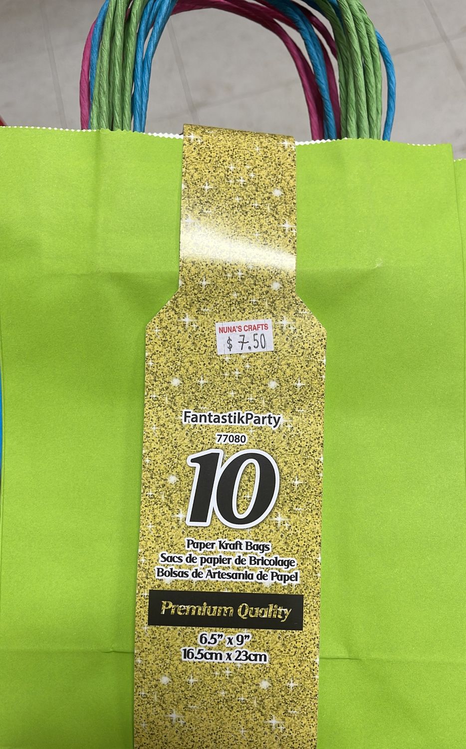 FantastikParty: 10x Mixed Paper Kraft Bags #17080-U