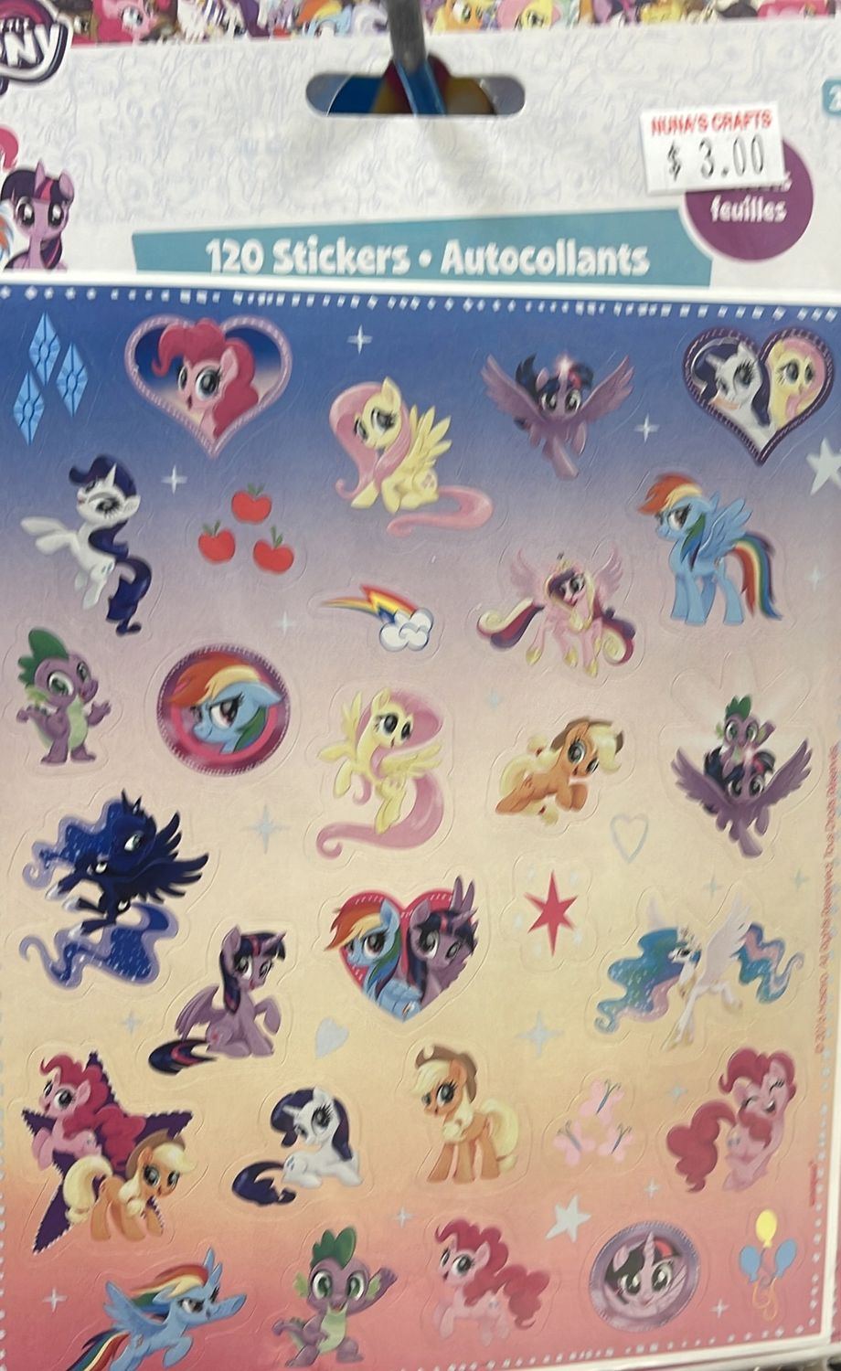 Unique: 120pc My Little pony Themed Stickers 