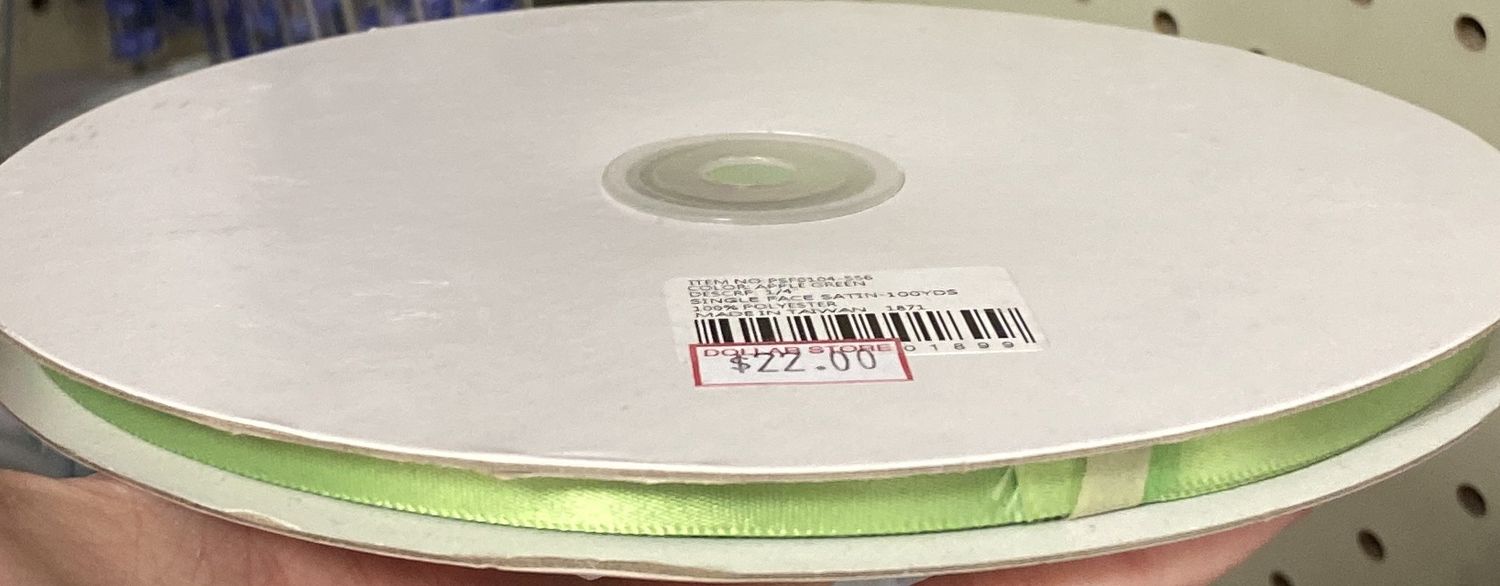 Light Green Ribbon 1/4&quot;