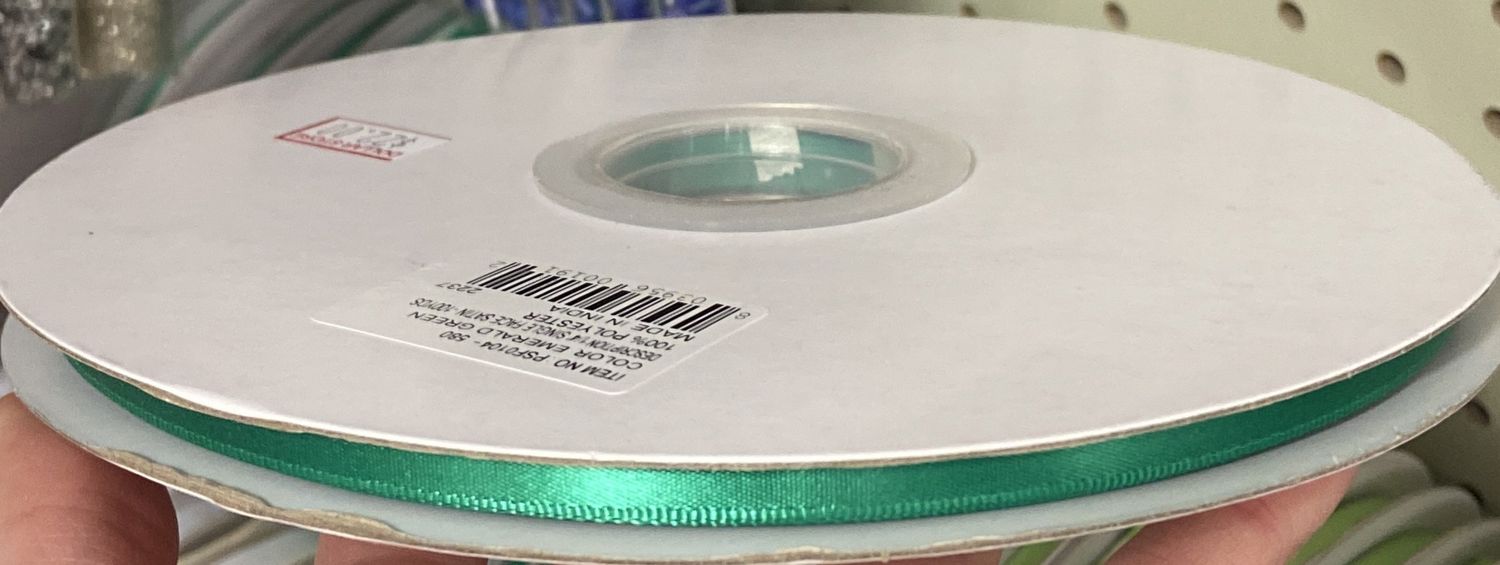 Dark Green Ribbon 1/4&quot;