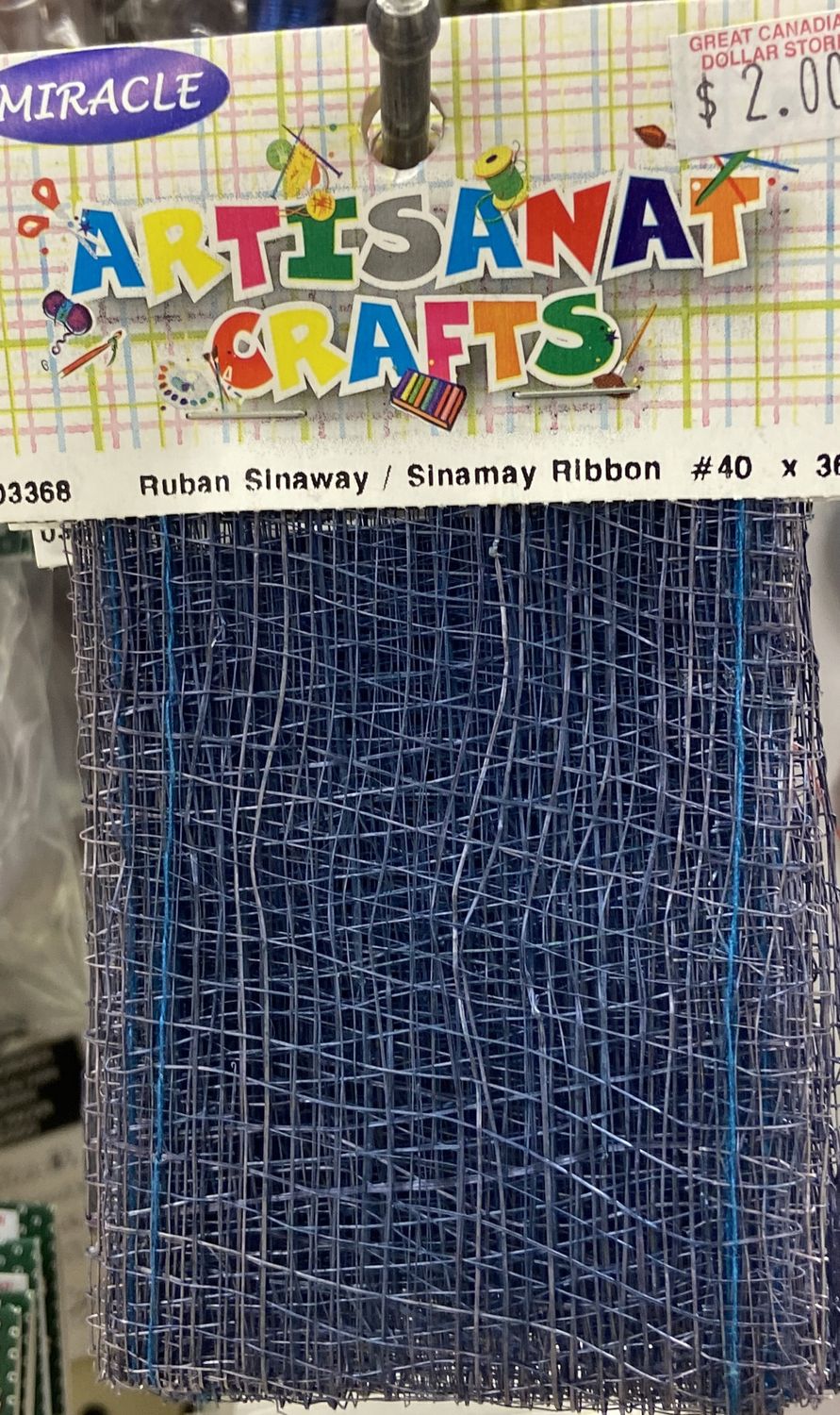 Navy Bkue Sinanay Ribbon