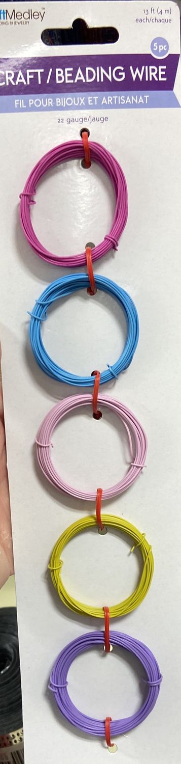CraftMedley: 22 Gauge Craft/Binding Wire - Pastels