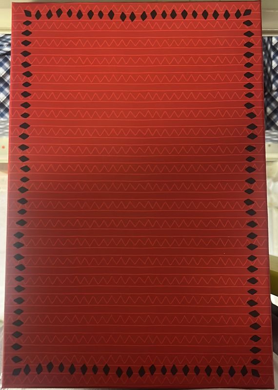 Rectangle Christmas Gift Box w/ Gingerbread man