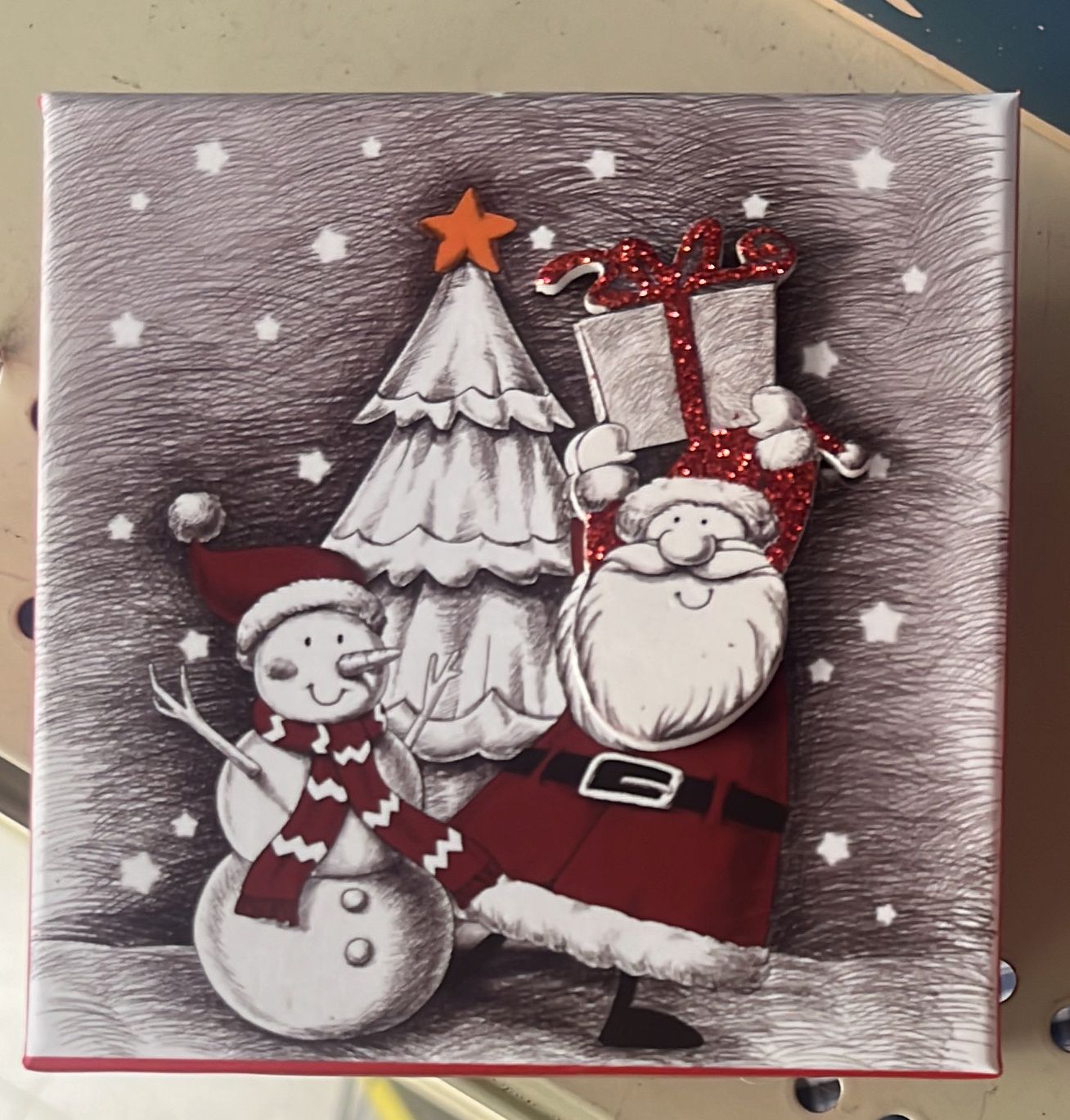 Small Christmas 3d Gift Box