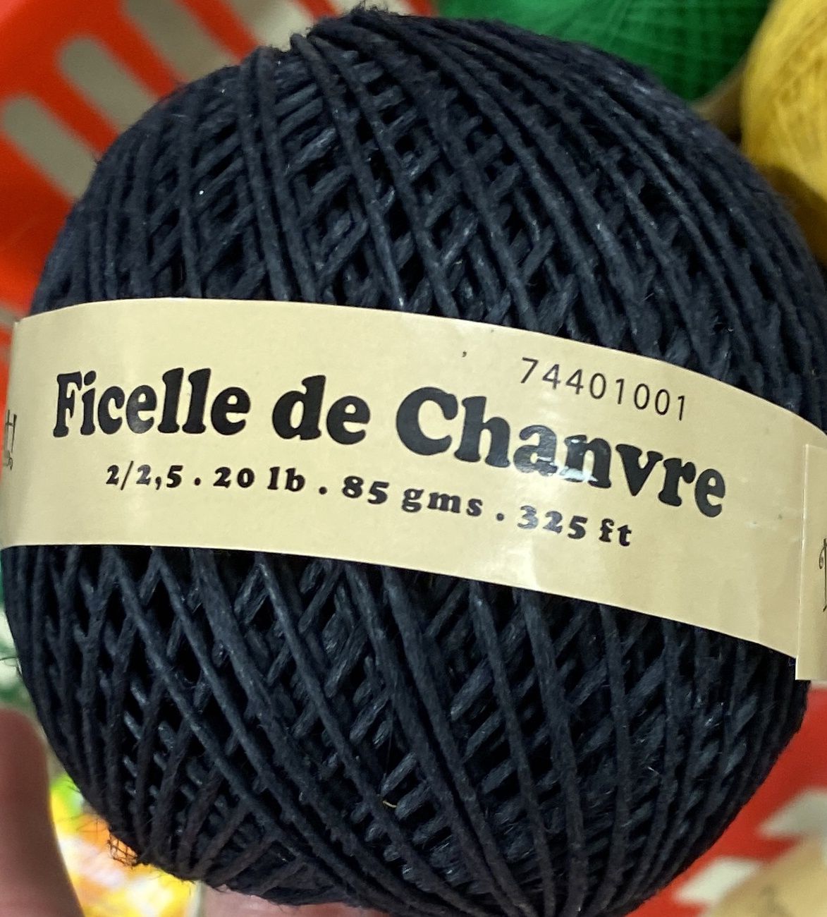 Dazzle-It!: Black 325ft Hemp Twine