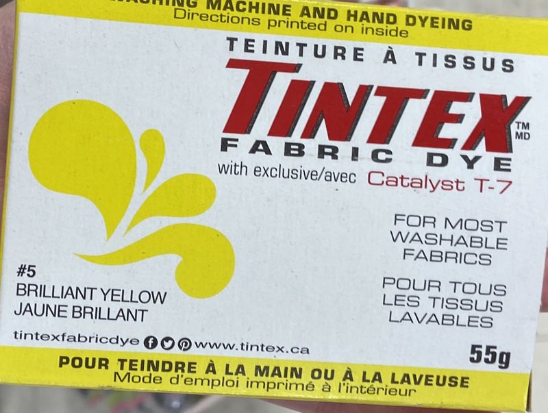 Tintex Fabric Dye: #5 Brilliant Yellow