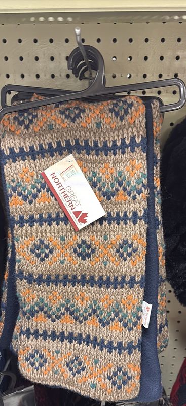 Fleece lined scarf