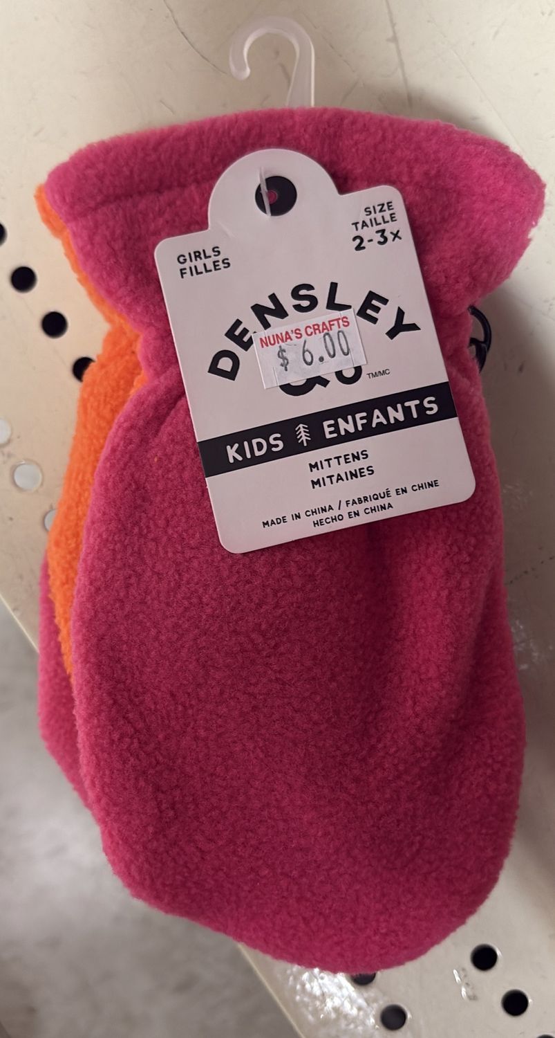 Girls kids mittens