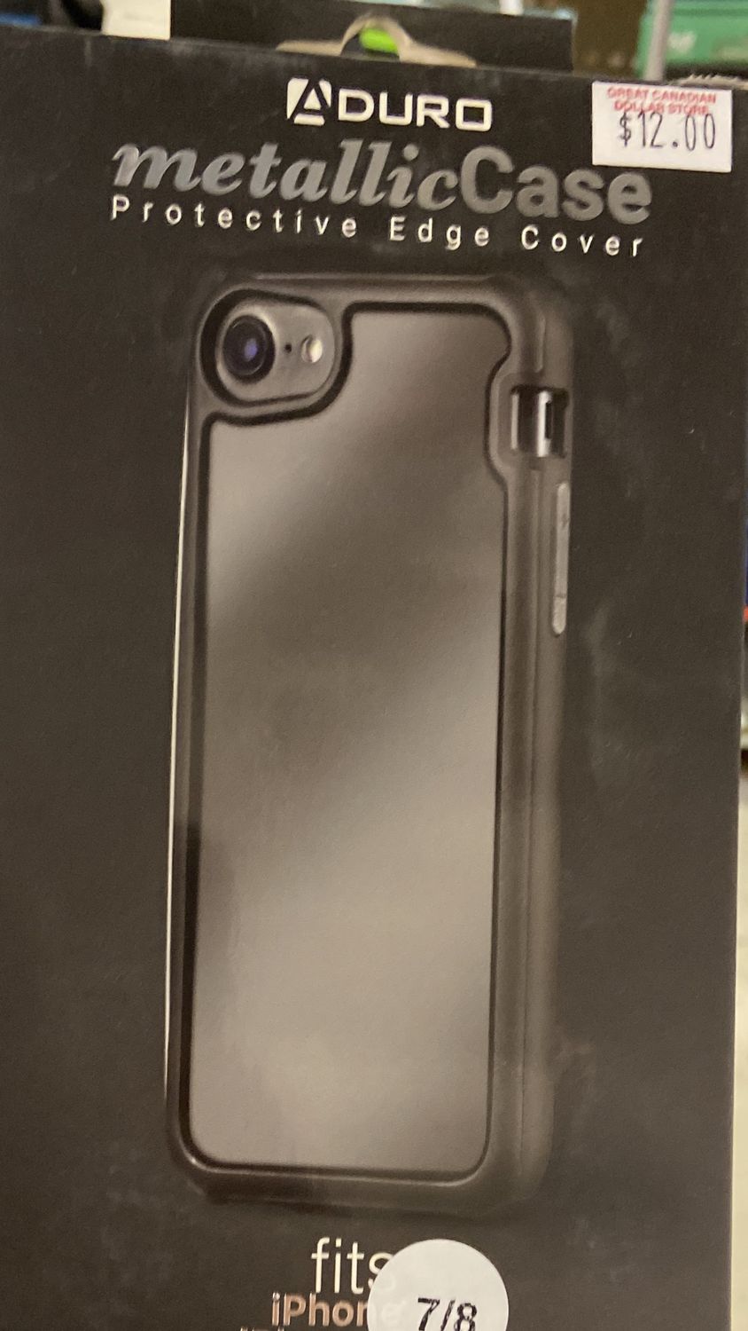 MetallicCase: Iphone 7/8 Clear Case with Border