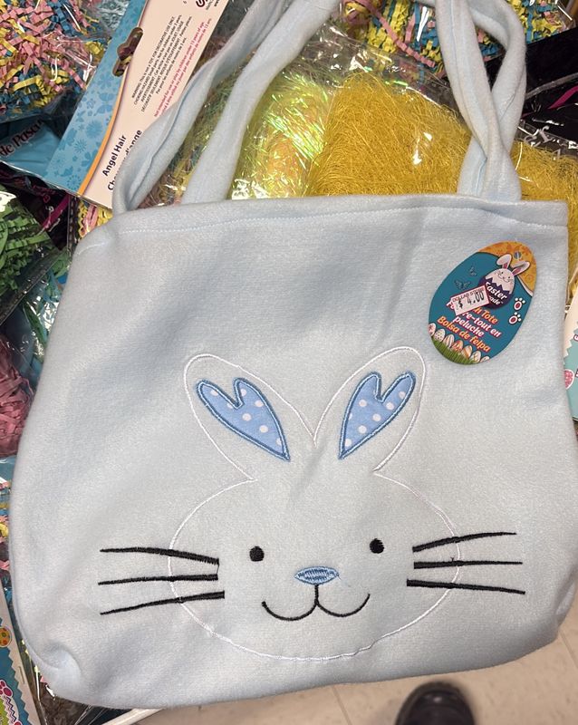 Easter parade plush tote