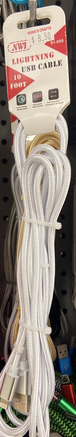 NWI: 10Ft Lightening USB Cable