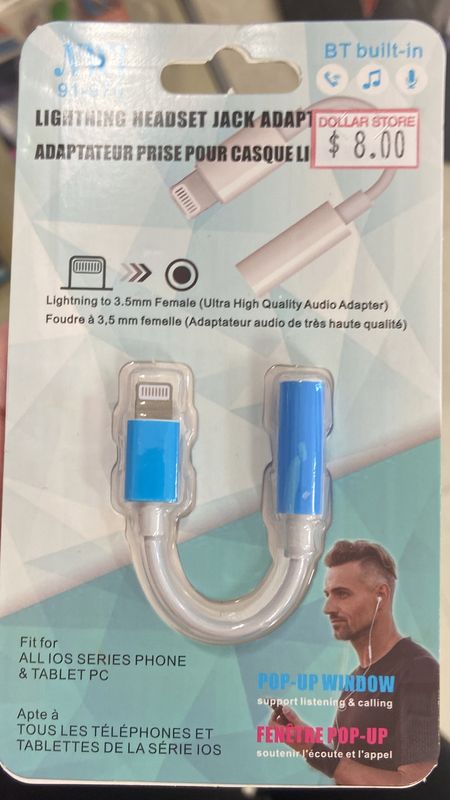 NWI: Lightening Headset Jack Adapter IOS