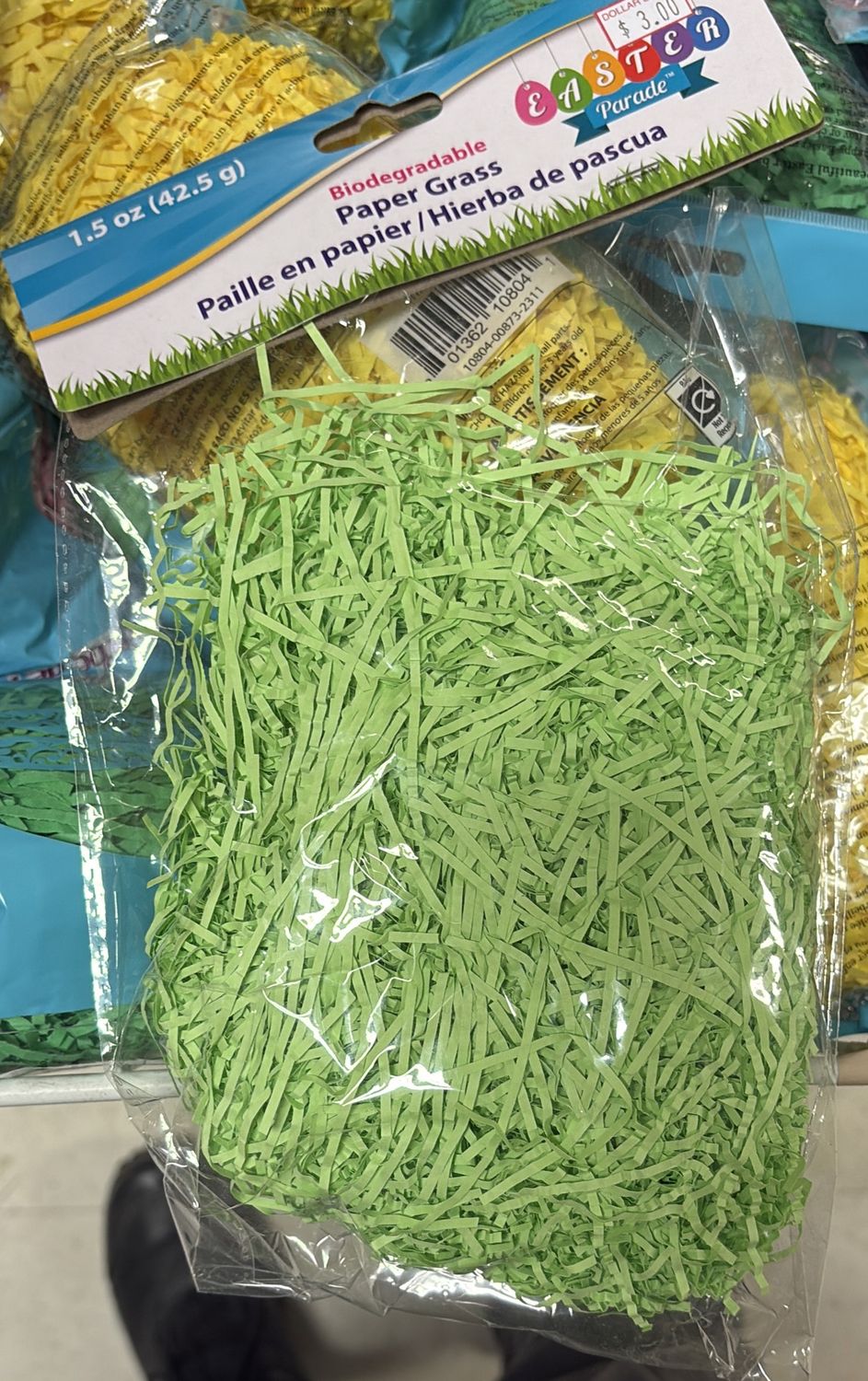 Biodegradable paper grass
