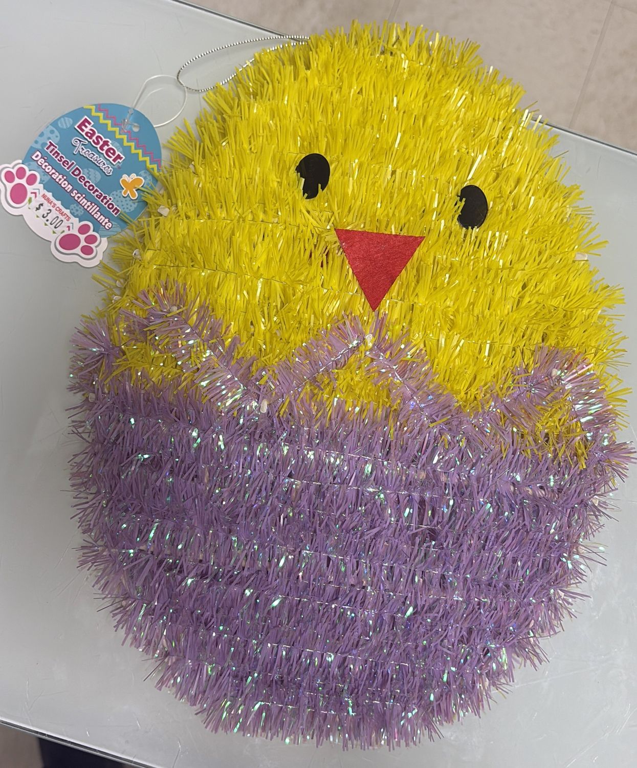 Tinsel decoration