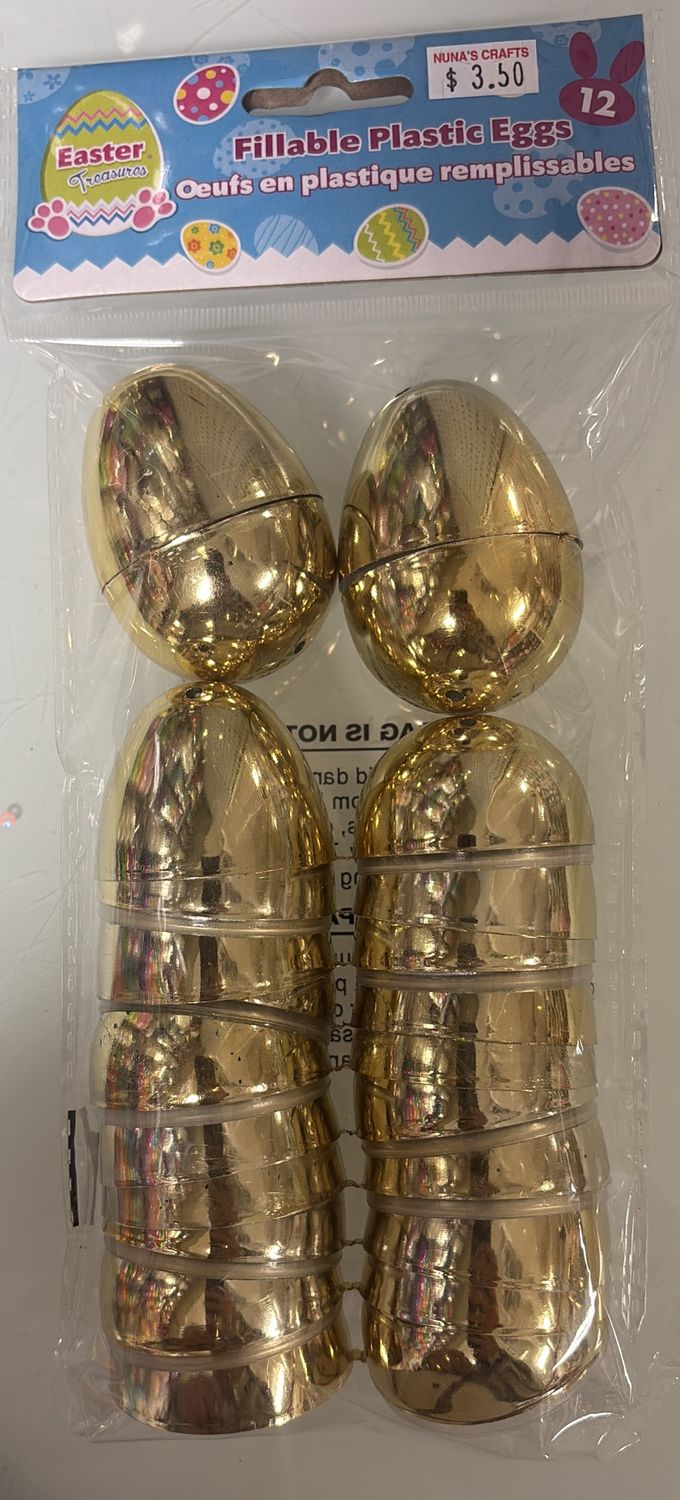 Easter fillable plastic eggs
