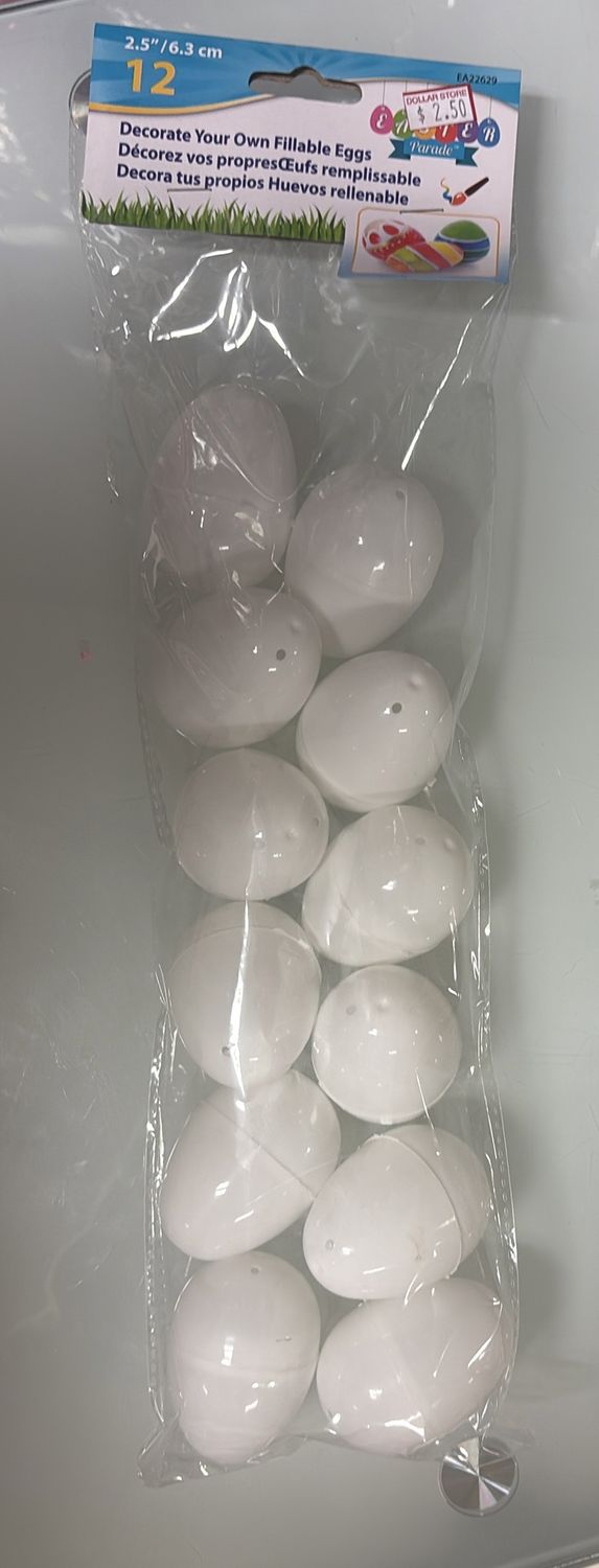 Easter eggs own fillable eggs