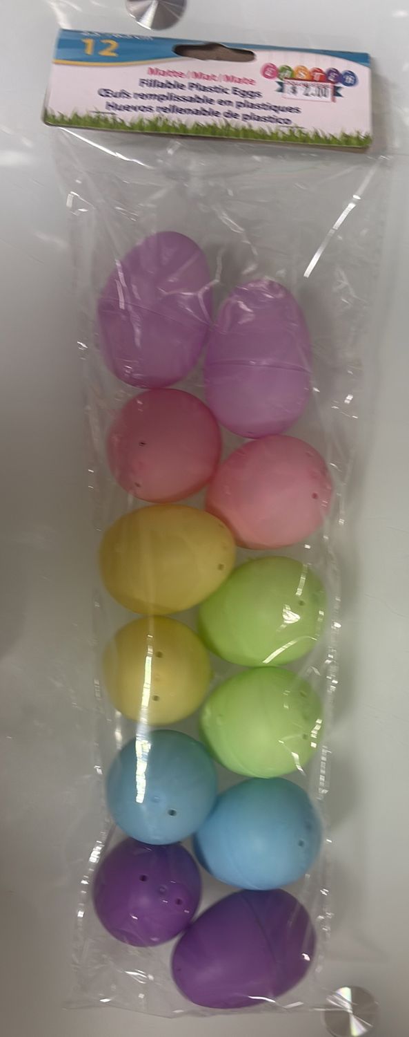 Easter matte plastic egg