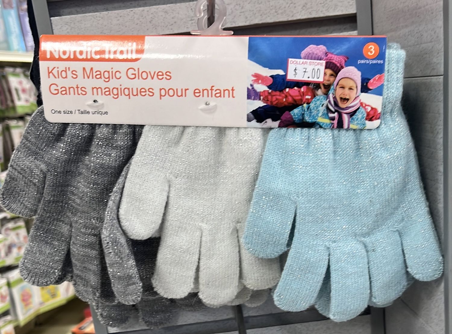 3pk kids finger gloves
