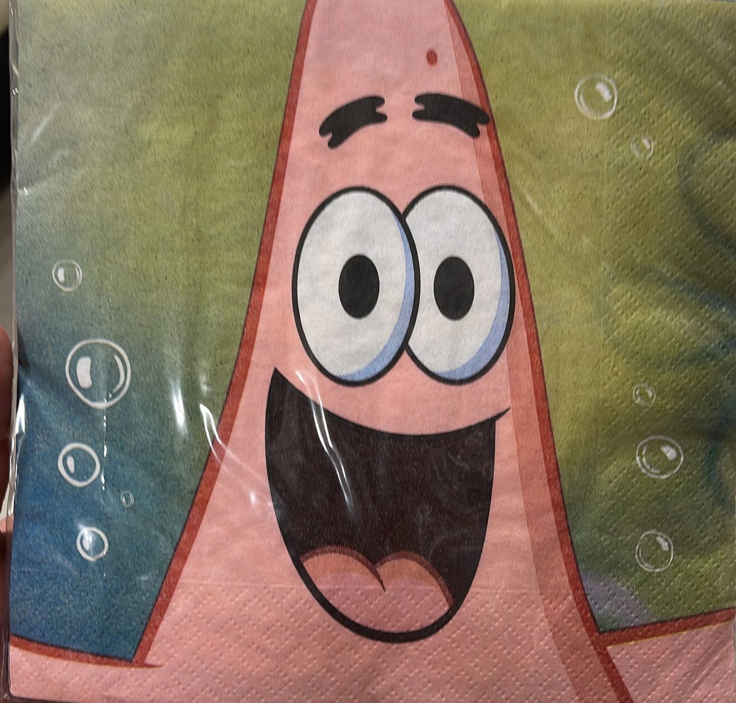 sponge bob large napkin