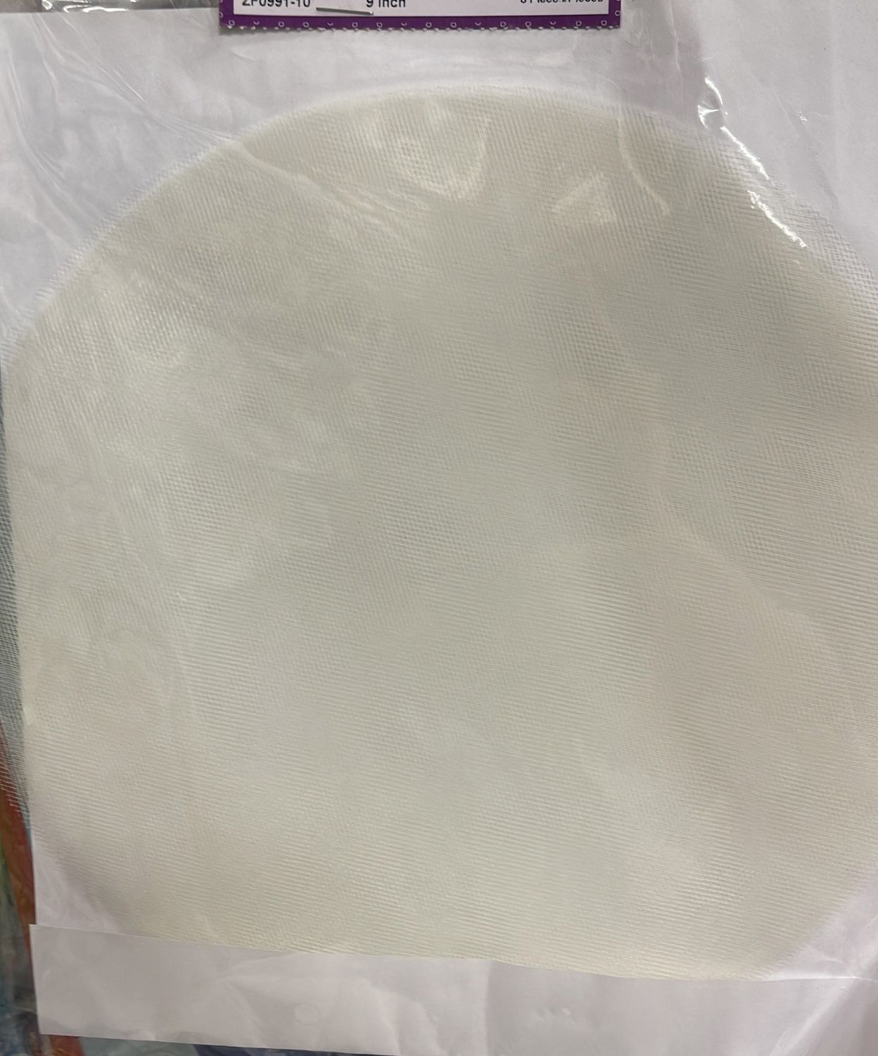 Round nylon tulle