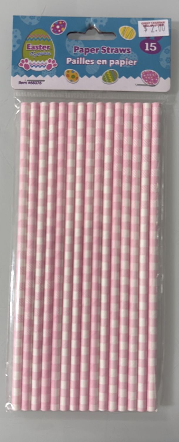 Easter paper straws
