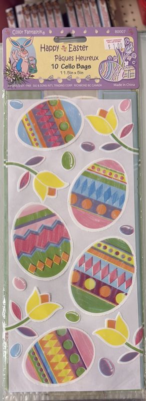 Easter bags cello 10pcs