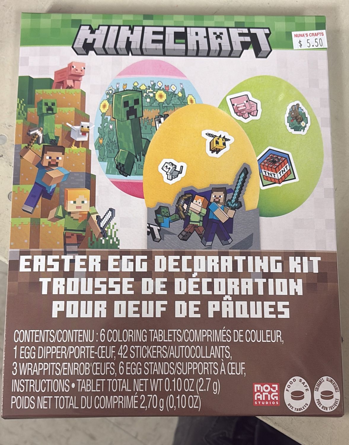 Minecraft Themed Easter Egg Decorating Kit