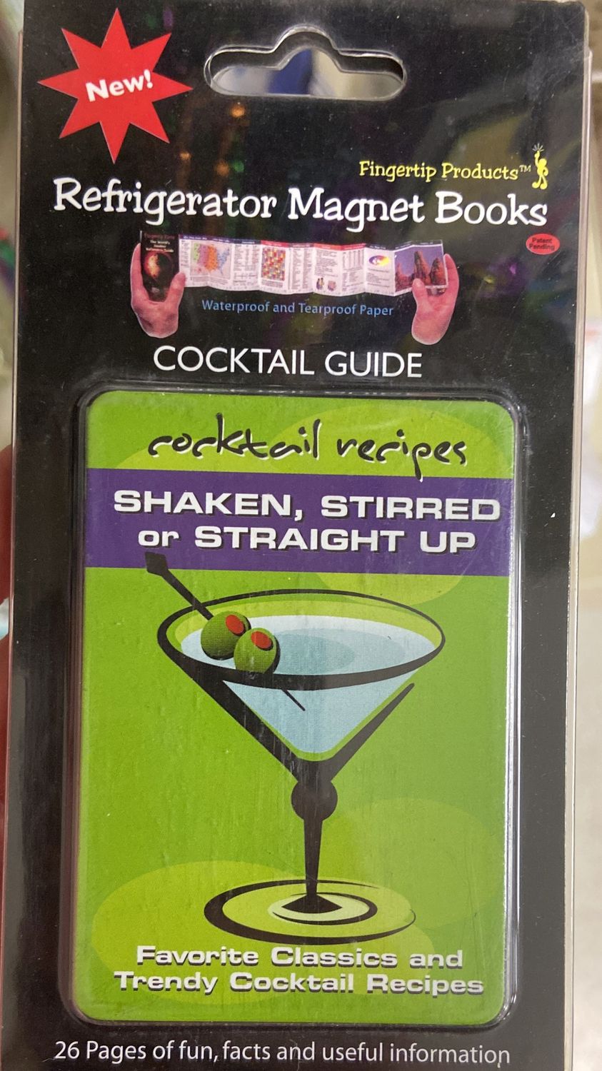 Refrigerator Magnet Books Cocktail Guide