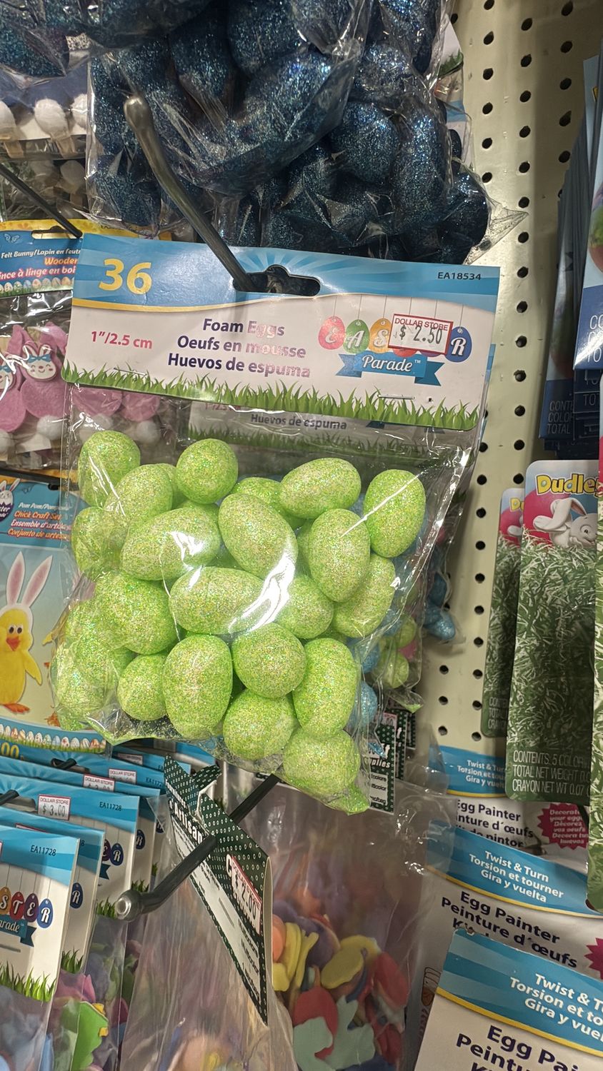 foam eggs